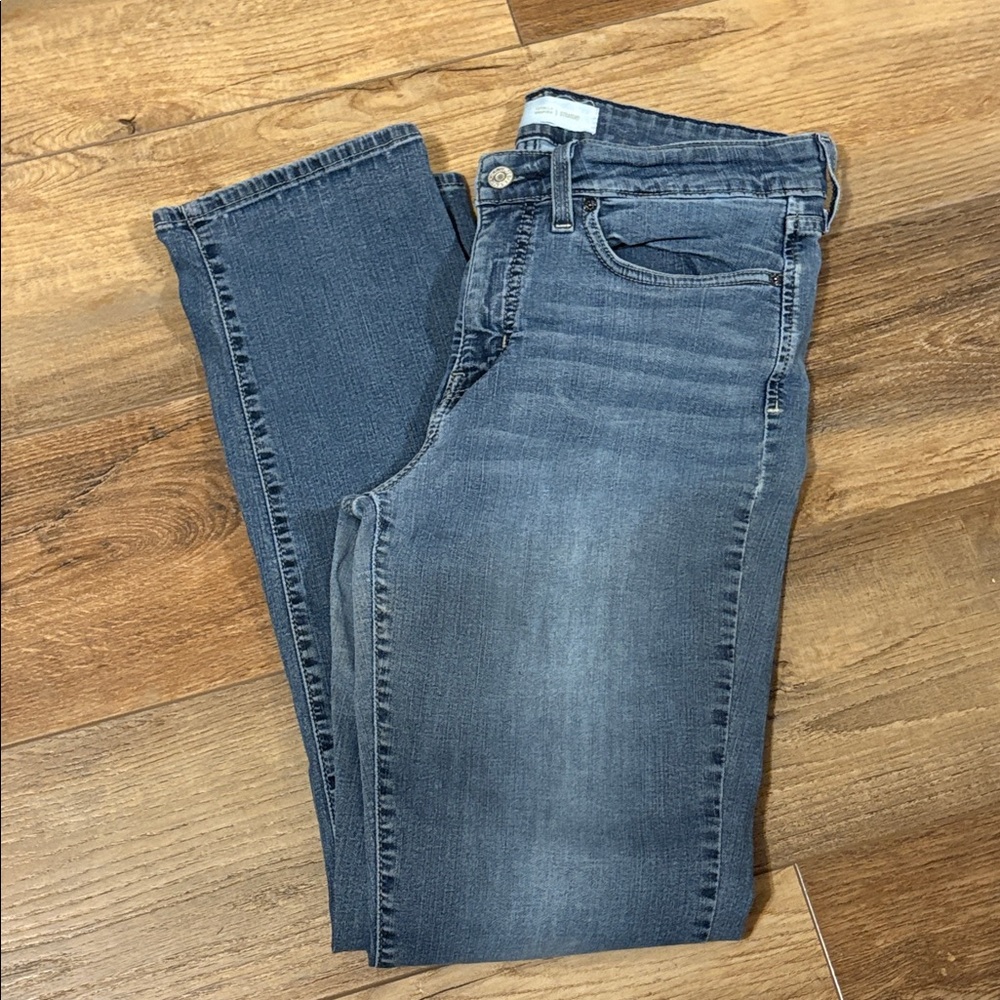 Signature by Levi Strauss Women's Straight Leg Jeans in Washed Blue